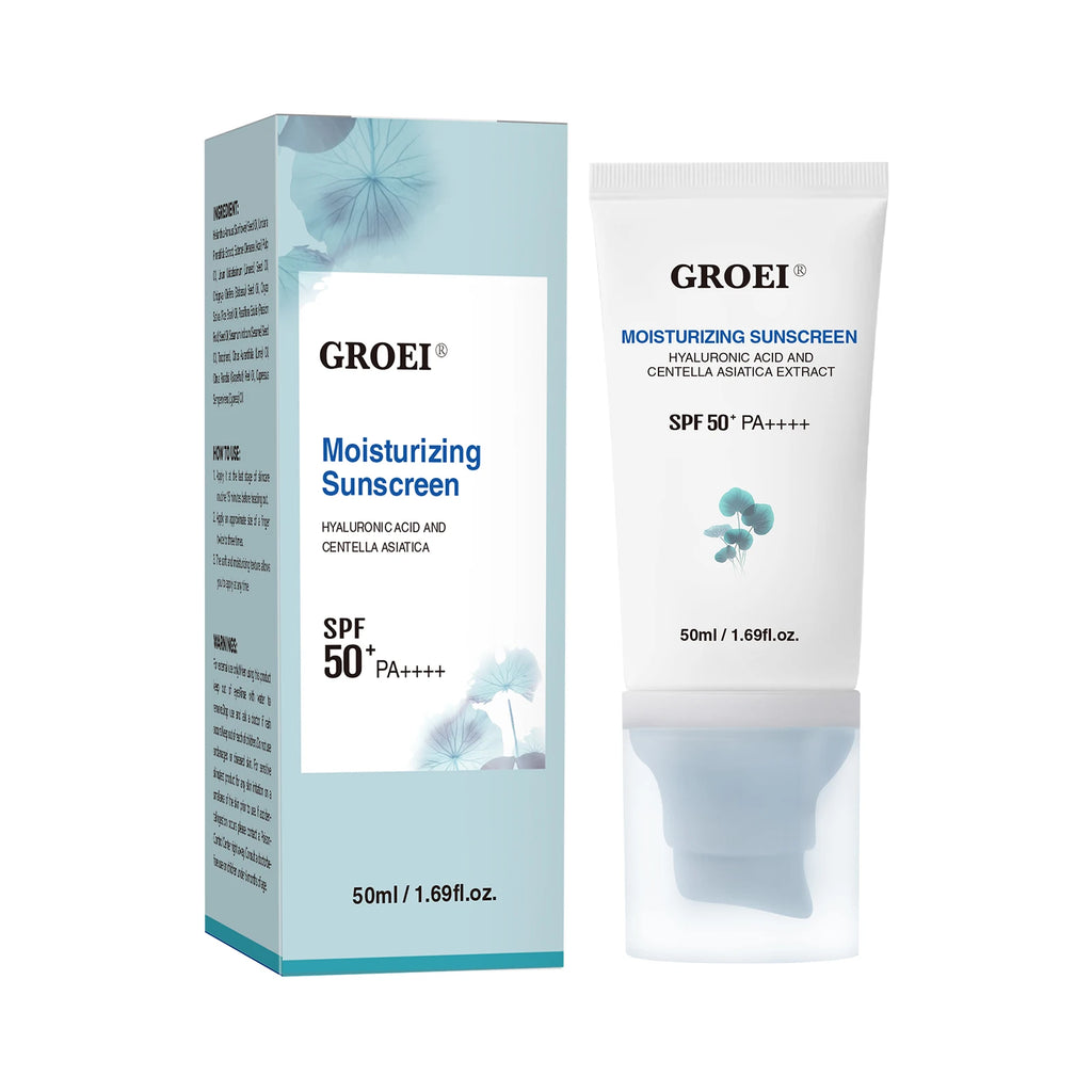 Lot de 5 Crème solaire  SPF50+ à la Centella Asiatica - Protection Haute Durée & Hydratation