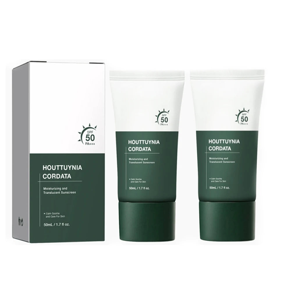 Lot de 5 Crème solaire  SPF50+ à la Centella Asiatica - Protection Haute Durée & Hydratation