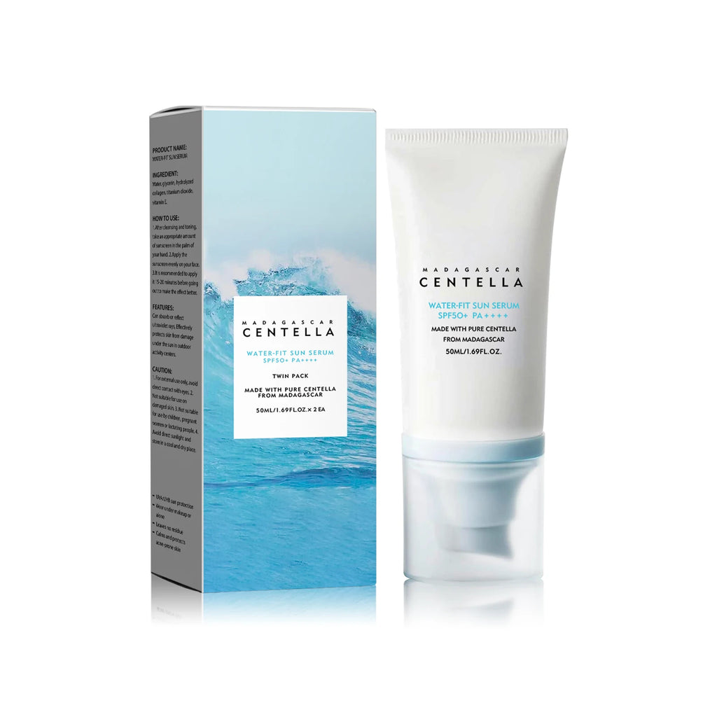 Lot de 5 Crème solaire  SPF50+ à la Centella Asiatica - Protection Haute Durée & Hydratation
